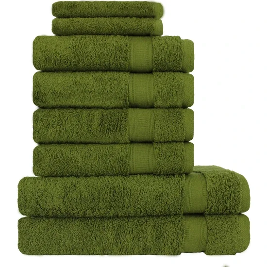 Lareva Home Ares Khaki Green Cotton Towel Set  Lareva Home Ares Khaki Green Cotton Towel Set 70x140 bath towels, 5 .