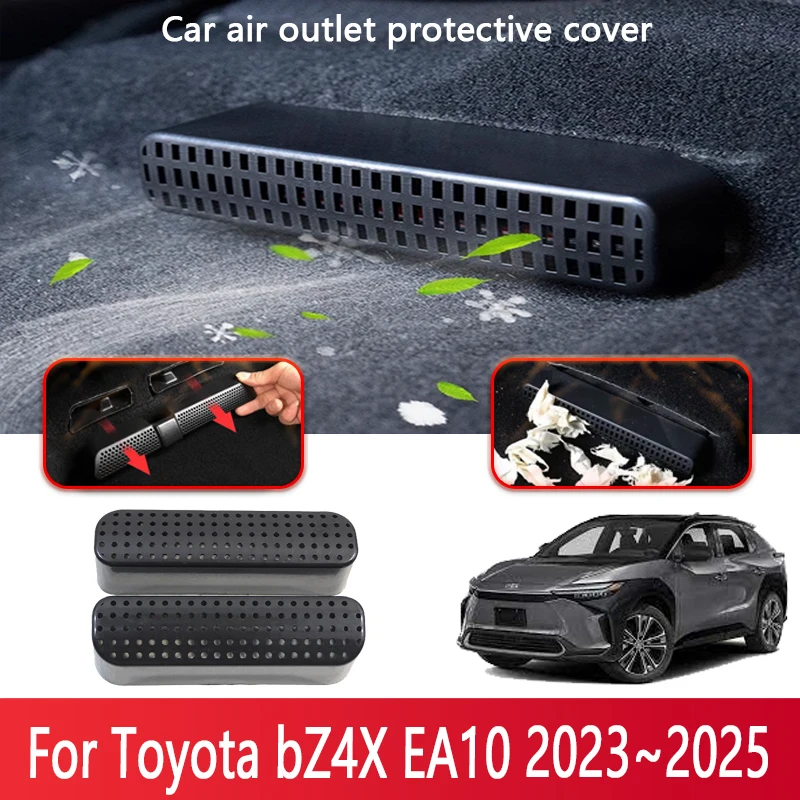 

Car Air Vent Covers For Toyota bZ4X EA10 2023~2025 2024 Seat Air Conditioner Duct Outlet Dustproof Cover Interior Accessorie