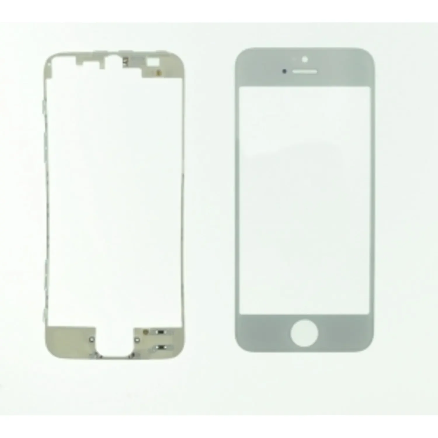 Tela De Vidro Para iPhone 5, Quadro Adesivo Branco