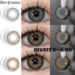 Bio-essence 0~-6.00 Myopia Lenses 1 Pair Colored Contact Lenses with Degree Natural Eye Contact Prescription Lens Free Shipping