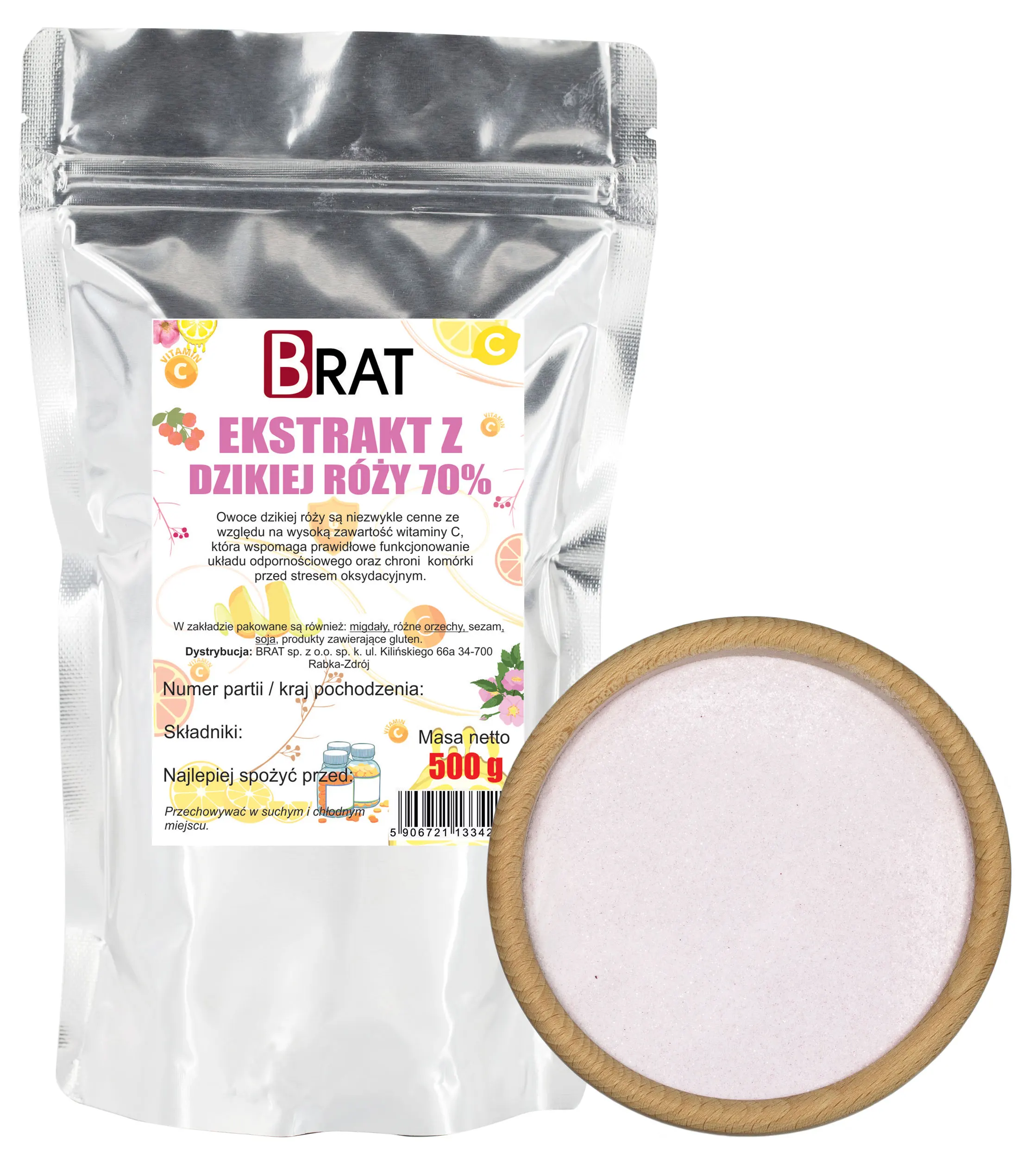 Ekstrakt z dzikiej róży 70% 500g
