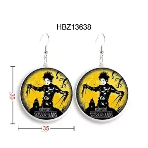 Big Long Dangle Scissors Acrylic Resin Hook Earrings Edward Drop Unique North America Animal Jewelry For Women Girls Kid Gift