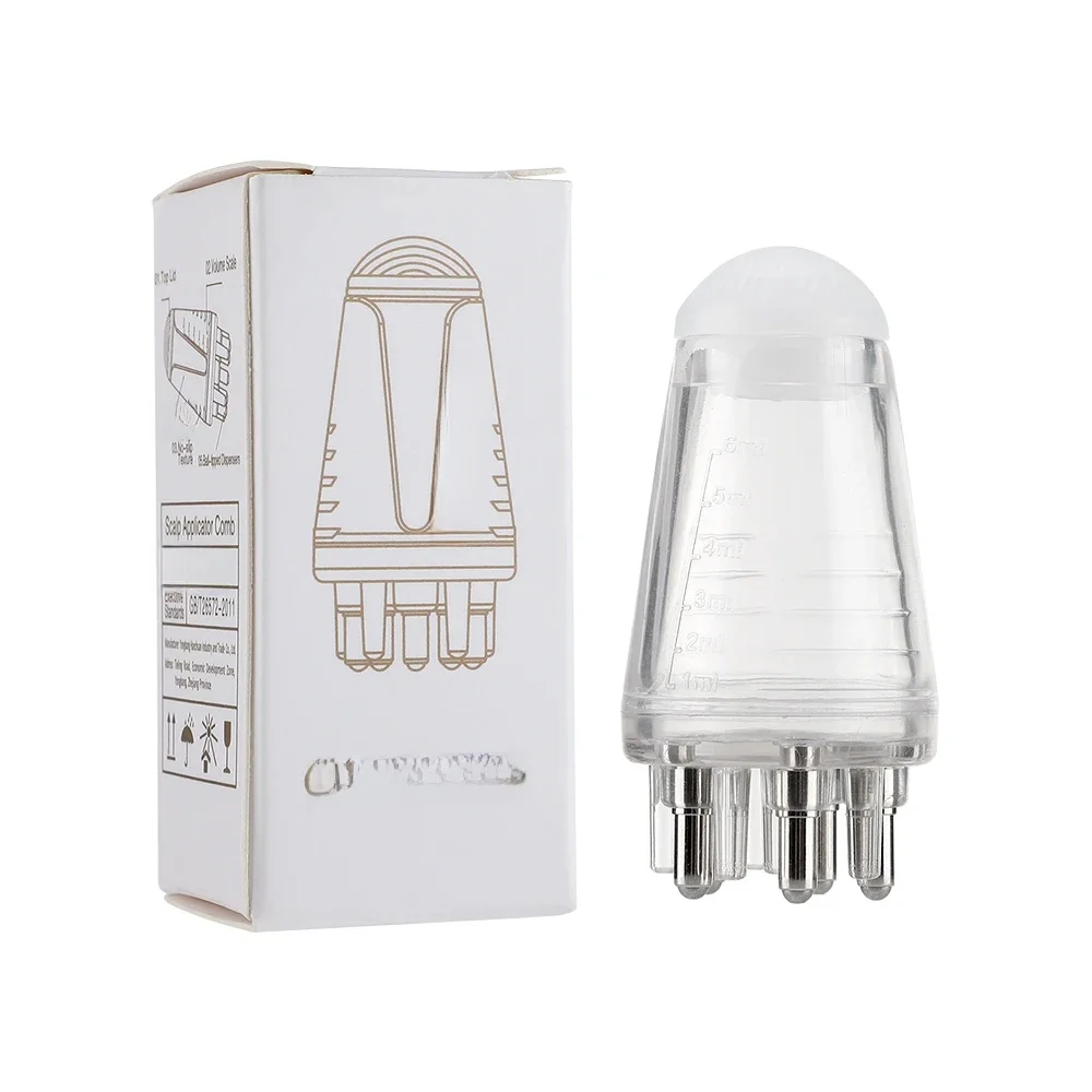 Applicateur de cuir chevelu, peigne liquide pour le traitement du cuir chevelu, huile essentielle, guidage liquide, masseur, peigne, sérum pour la croissance des cheveux