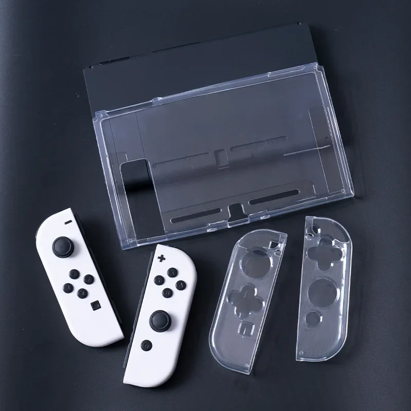 Coque souple transparente en TPU, coque de protection pour Nintendo Switch 2/NS Oled, Console de jeu Joy-con, dos en cristal, protection complète
