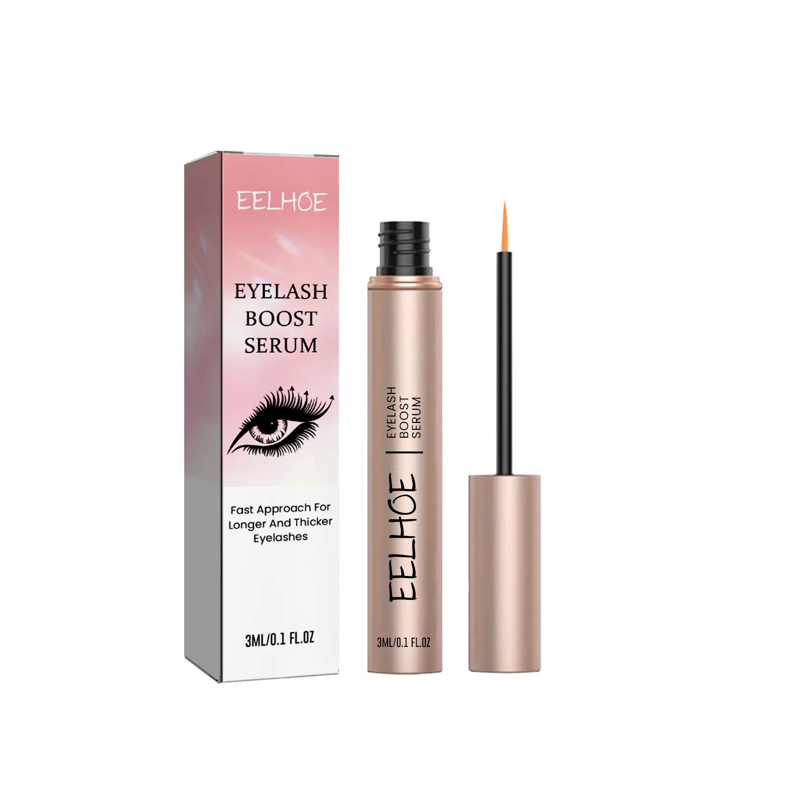 3 ml Eelhoe Wimpernwachstumsserum, natürliches Volumen, Länge, Locken, dauerhafte Ernährung, Wimpernwurzel, Stärkung der Elastizität, tägliche Pflege