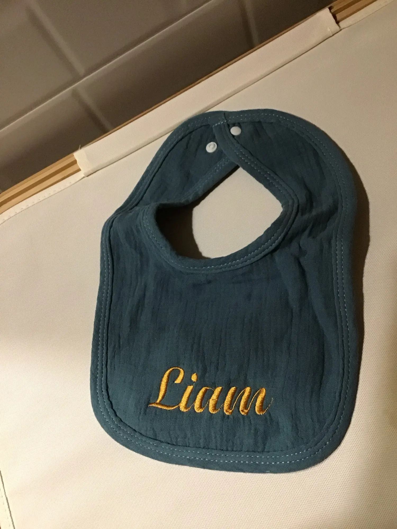 Personalized Pure Cotton Baby Bibs Feeding Scarf for Boys & Girls Shower Gift Customizable Baby Bibs photo review