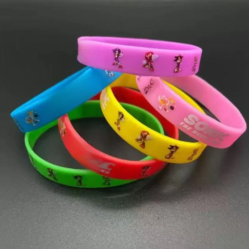 Anime Sonic das Igel Silikon Armband Mario Bros Gummi Armband Kinder party liefert Kinder geschenk