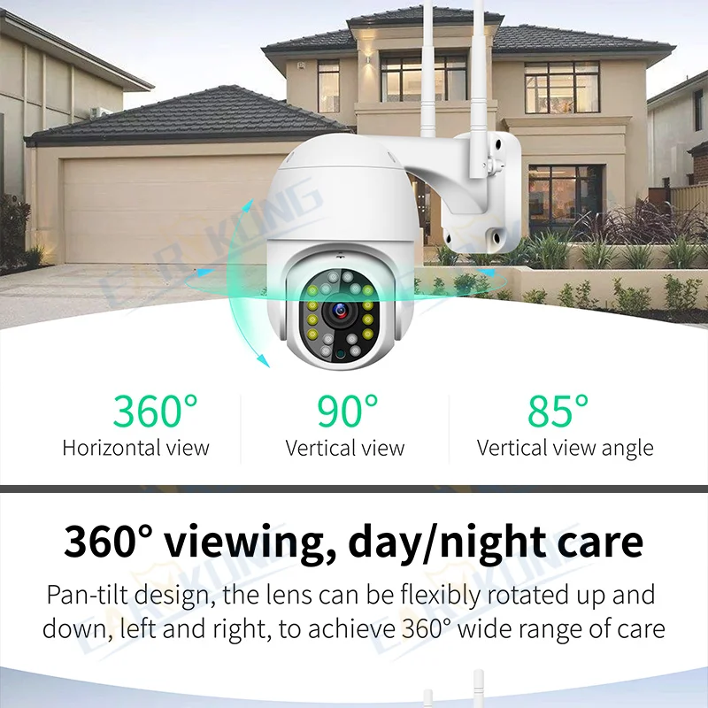 Tuya Outdoor Waterproof Wifi Camera Automatic Tracking PTZ Control Infrared Light And White Light Home Surveilance IP Camera