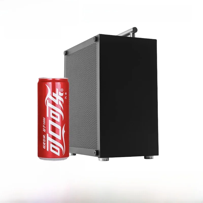 METALFISH T40 Mini ITX boîtier noir 7L châssis d'ordinateur de jeu Compact transparent Support PC SFX PSU/refroidisseur 70mm/GPU/206mm