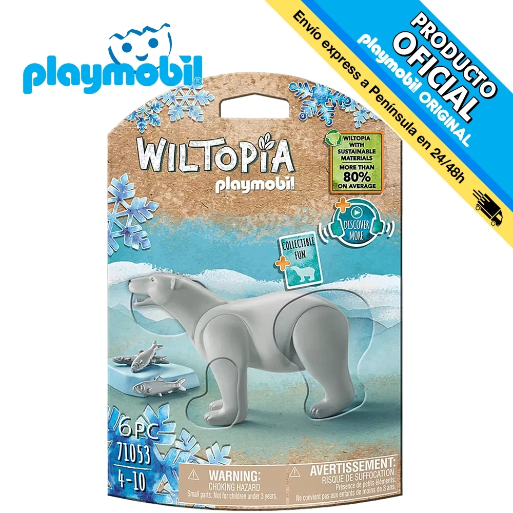 Playmobil Wiltopia Polar bear, 71053, original, toys, boys, girls, gifts, collector, figures, dolls, shop, with box, new, official license, man, woman, clicks, famobil, animals