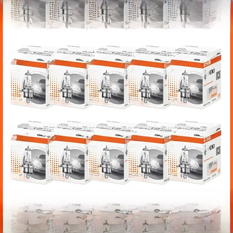 OSRAM H1 H4 H3 H7 HB2 9003 CLASSIC Car Halogen Headlight Standard Lamps 3200K White Original Light 12V 55W Bulbs ECE (10 PCS)