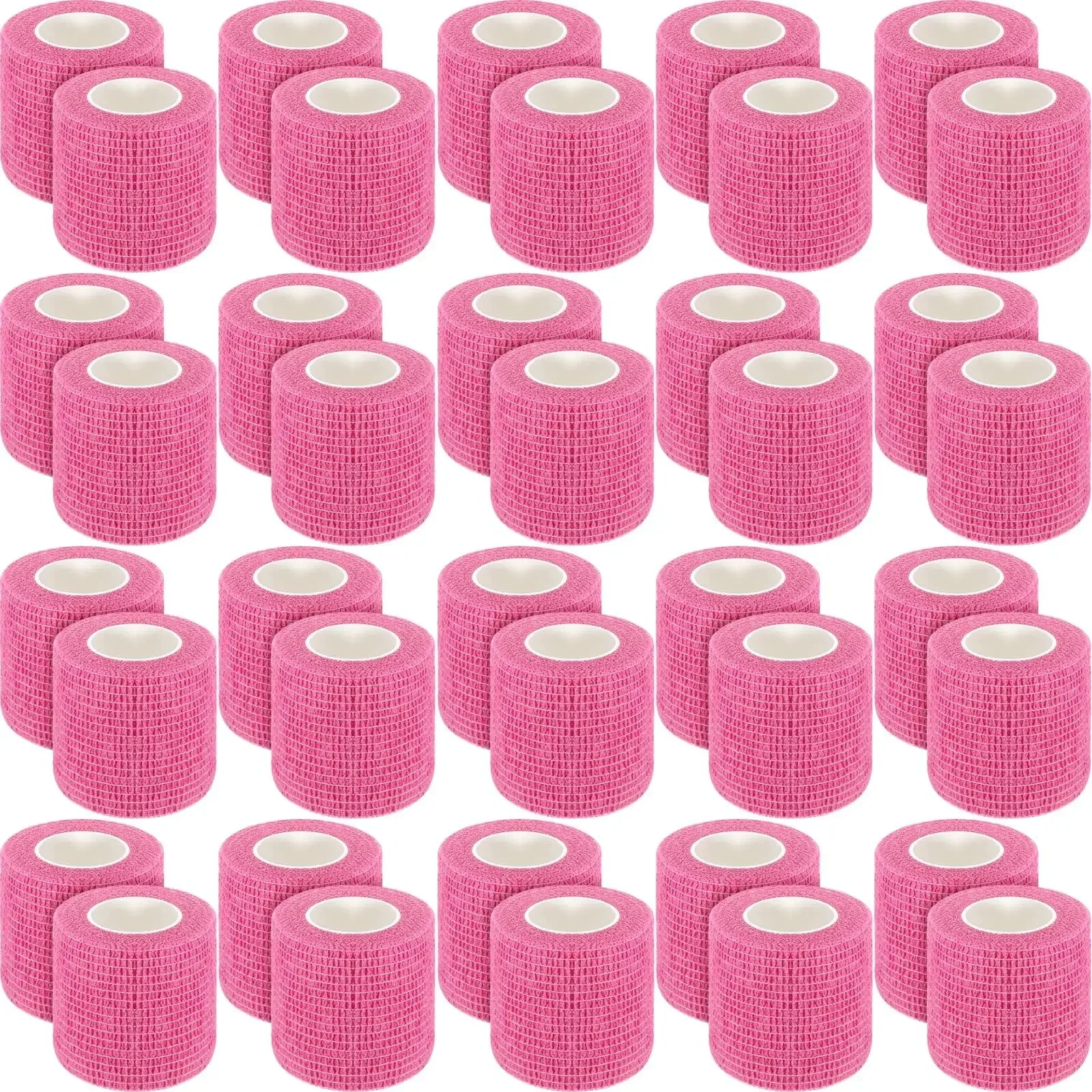 Bandage de couverture de poignée de tatouage rose, enveloppes non tissées, bandes auto-adhésives imperméables, protection des doigts, accessoires de tatouage, 48, 24, 12, 6/3