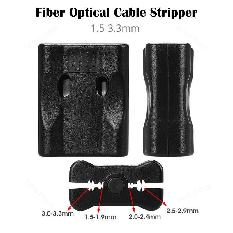 

High Precision Cable Jacket Slitter, Fiber Optic Tool, Loose Tube, Stripper, Stripping, Stripper, Slitter, 1.5-3.3mm, 10Pcs