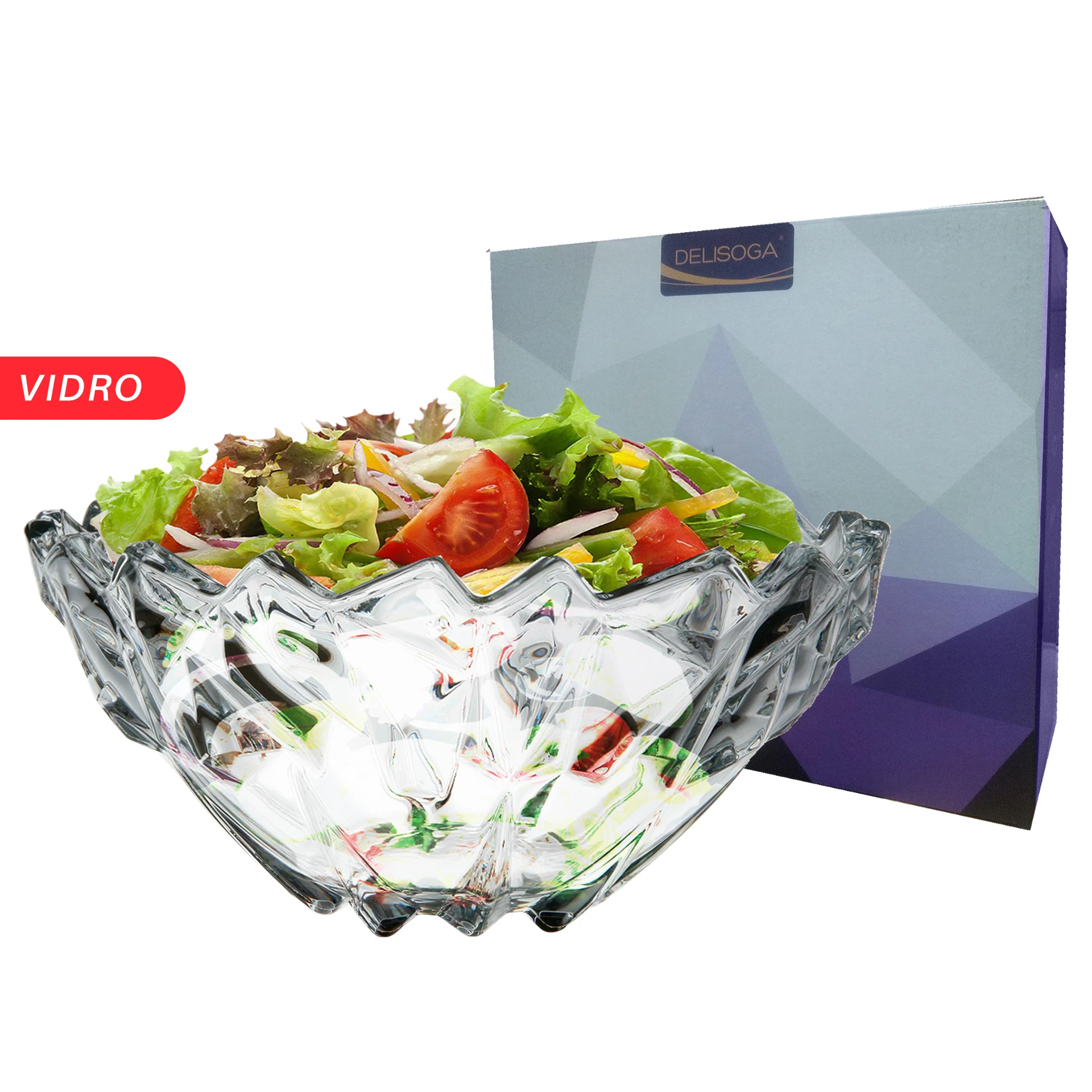 Saladeira Soga De Vidro 1 Peça - Dolce Home