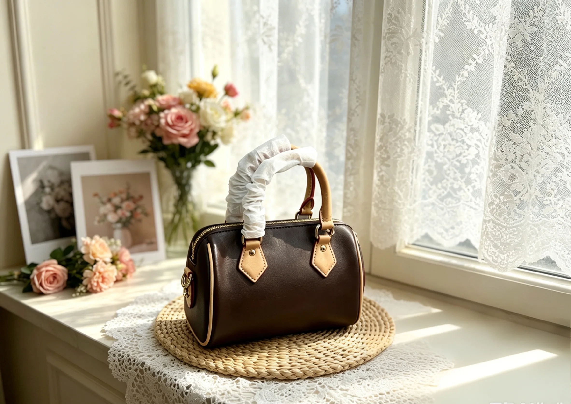 

Minimalist Solid PU Leather Portable Handbag Shoulder Bag 19.15cm