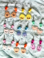 Handmade Cute Animal earring Charm| Cute SKZ K-Pop Boy Group Inspired Gift or Accessory