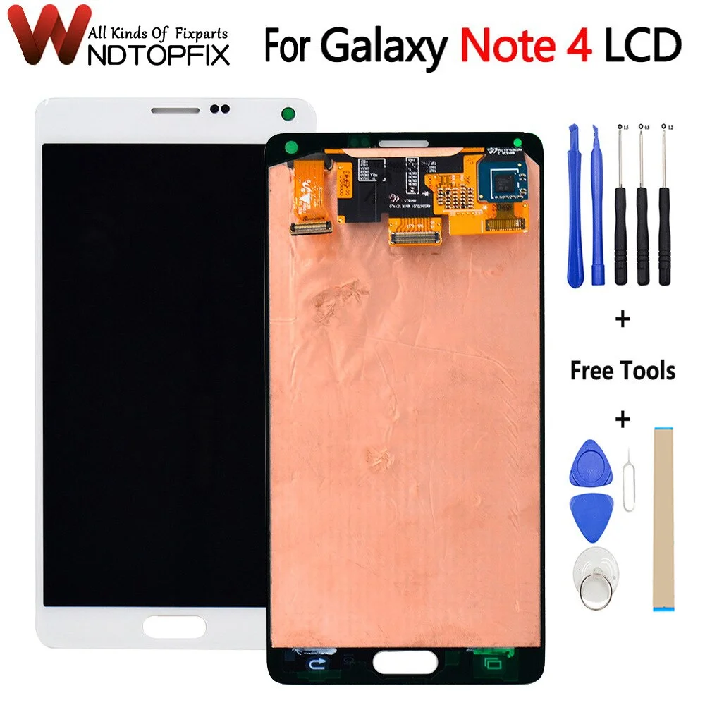 

AMOLED 5.7" For Samsung Galaxy Note 4 LCD N910 N910C N910A N910F LCD Display Touch Screen Digitizer For Samsung Note4 LCD Screen