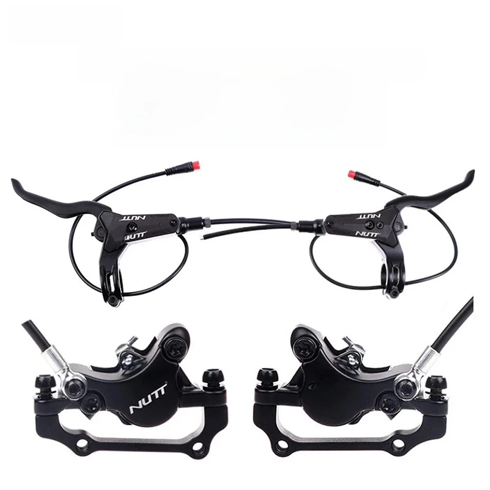 AliExpress NONE NUTT 2 Piston Electric Bike Hydraulic Brakes 140 160 180mm Rotor For Zero 10X 11X KUGOO G1 G2 Pro Electric Scooter Brake Set