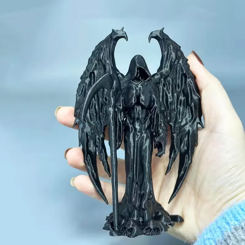 1 Pieza de Escultura de Ángel de la Muerte Impresa en 3D, Decoración Creativa para Escritorio, Adorno Artístico, Regalo para el Hogar, San Valentín, Navidad (Estatua Coleccionable), (Adorno de Estatua)