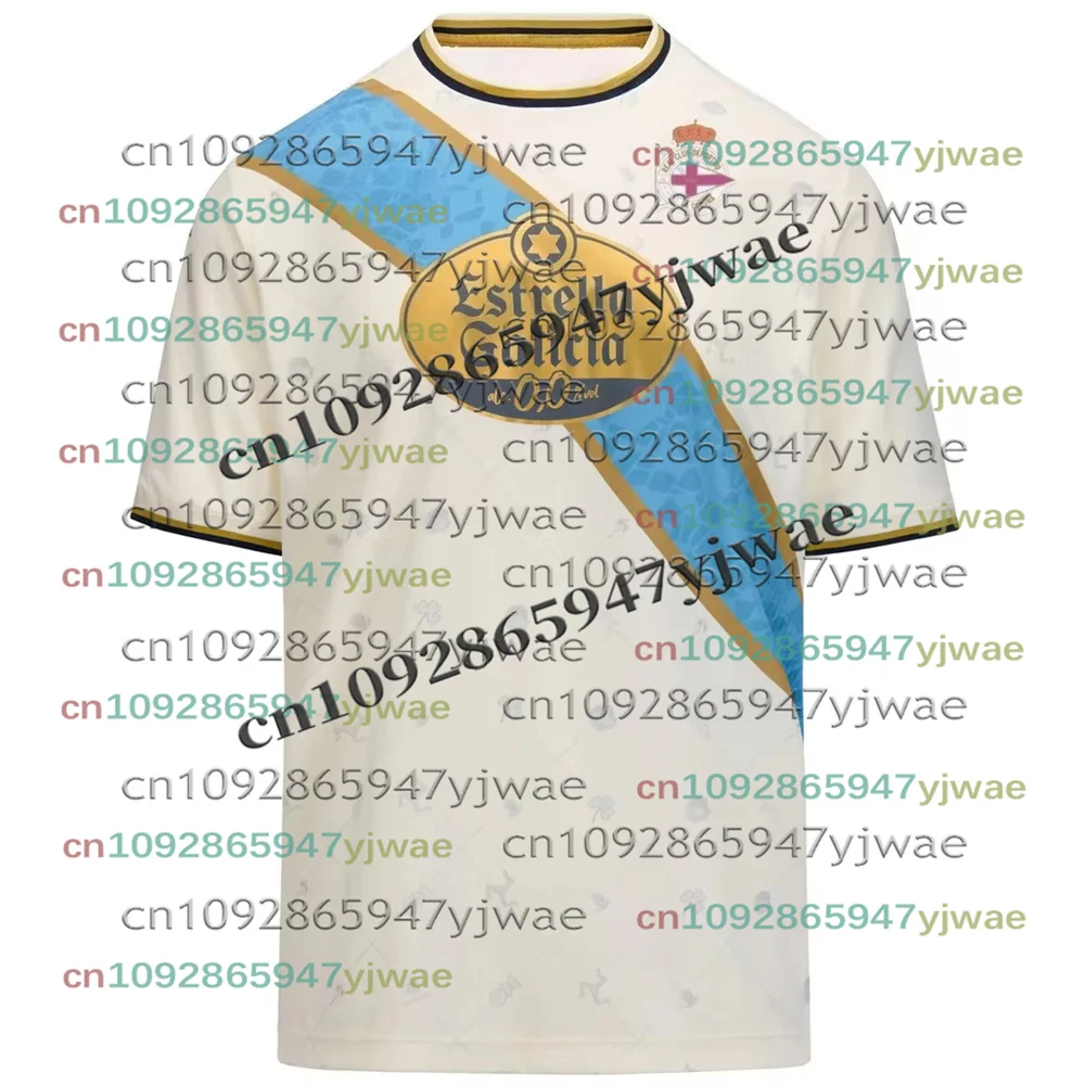 Camiseta para niños Deportivo de La Coruña 2025-26 edición para fanáticos verano de secado rápido transpirable cómoda camiseta para hombres camisetas de Jersey Unisex