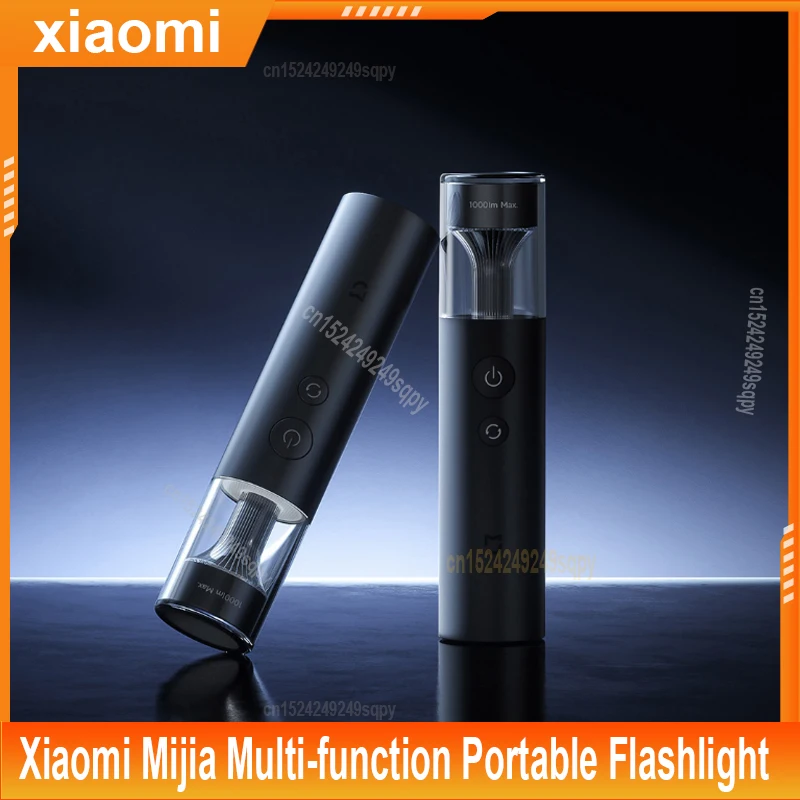 Xiaomi Mijia Multi-function Portable Flashlight 1000LM IP65 Waterproof High brightness flashlight for outdoor camping