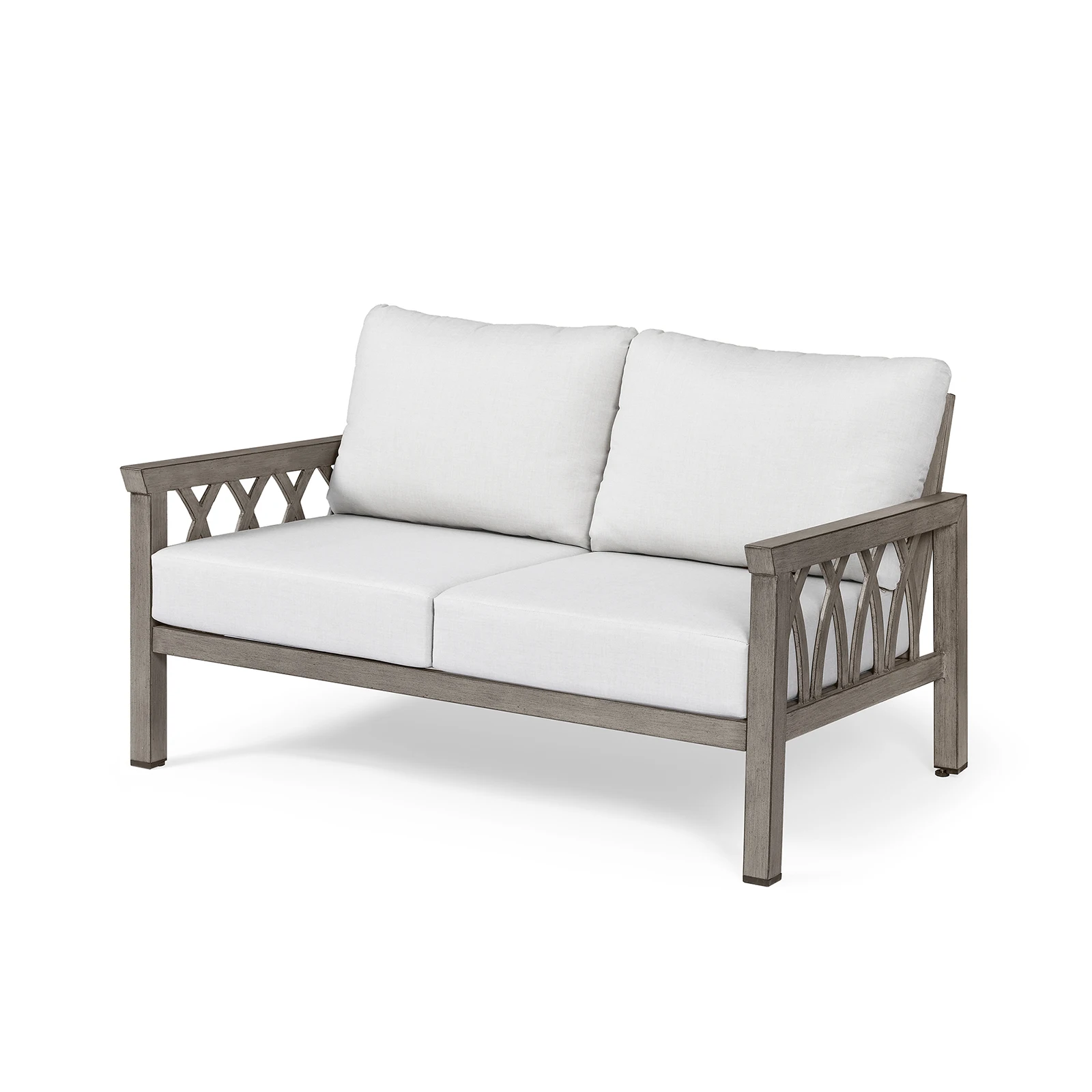

SeeHill Outdoor Aluminum Loveseat, 2-Seat Patio Sofa Couch with Thick Cushions for Porch Garden Balcony