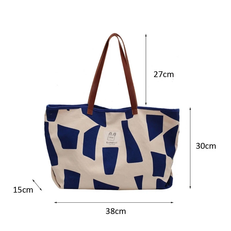 Canvas Shoulder Women\'s Bag Ladies Travel Tote Bags High Quality Large Capacity Female Shopping Handbags Cosmetic Storage Bag