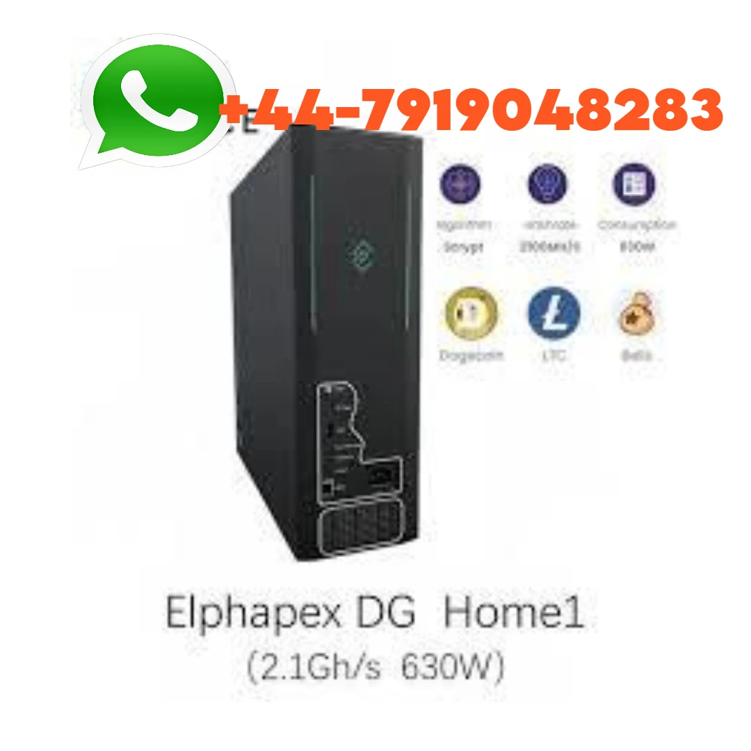 AP ORIGINAL Elphapex DG Home 1 Doge Miner 2100MH/S 630W Litecoin Dogecoin Miner LTC+DOGE+Bells Miner DGHOME1 Algorithm Scrypt Mi