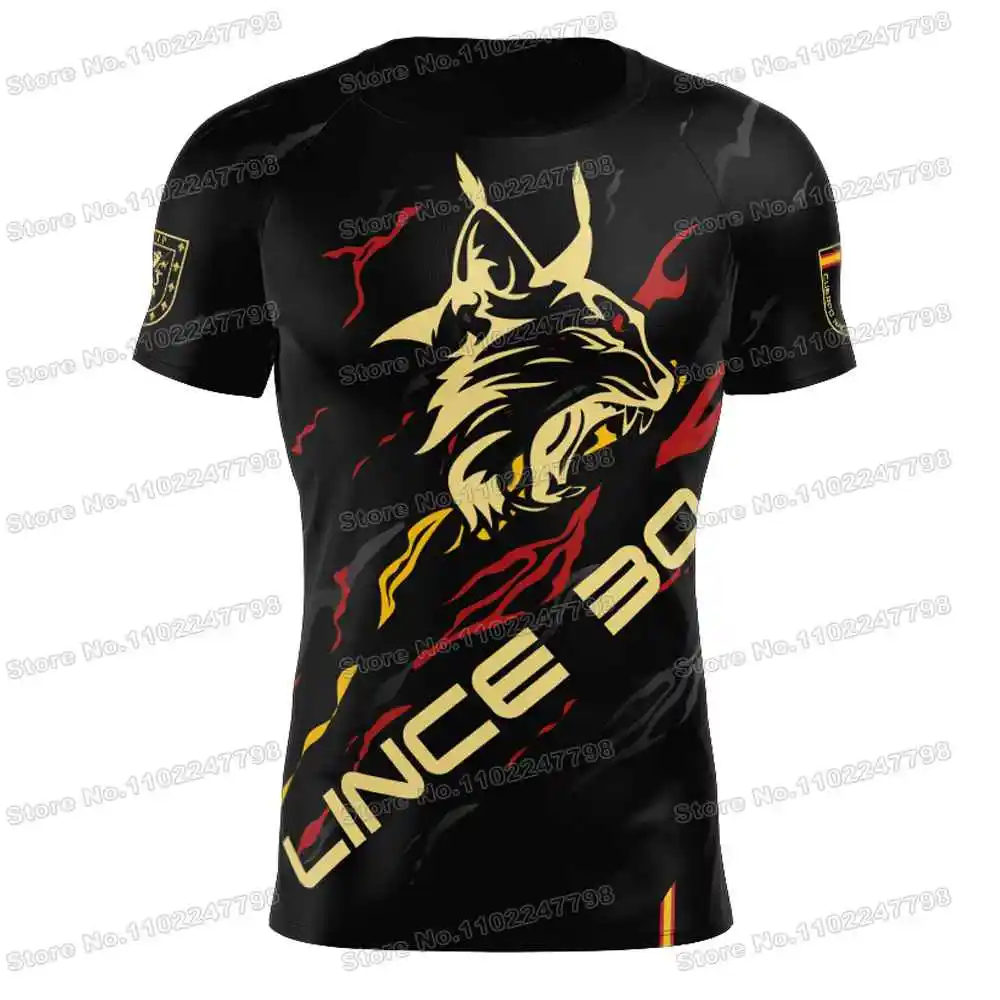 2023 Spanish XXXIV Course UIP Lince 30 National Police T Shirt Spain Outdoor Tech Shirts Men MTB Clothing Training Tops Fitness