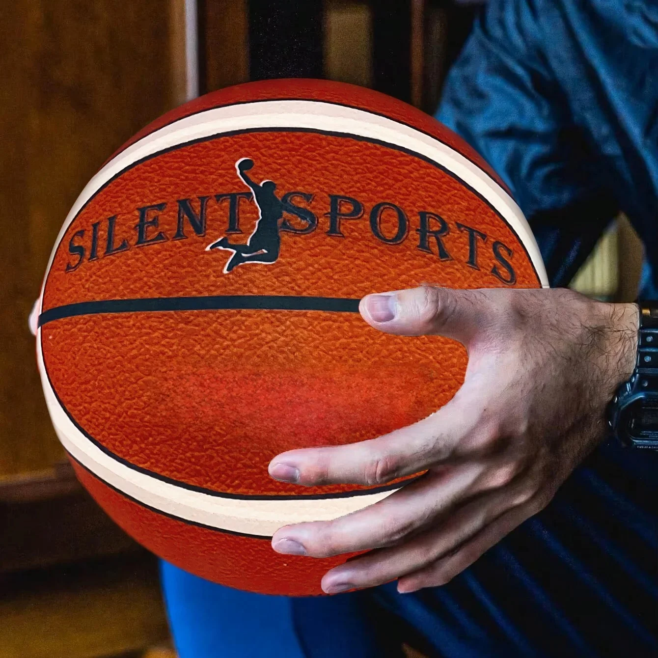 Housse en tissu de basket-ball silencieuse d'intérieur, taille 7 # /6 # /5 # Balle muette en mousse souple à haute élasticité, balle de Sport sans bruit, jeu de Sport pour adultes et enfants