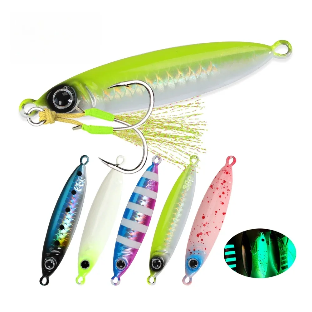 TOLU nouveau 30g/40g/60g/80g coulant rapide gabarits leurre de pĂȘche Laser papier revĂȘtement lumineux gabarit leurre pĂȘche en mer pĂȘche Ă la traĂźne gabarits