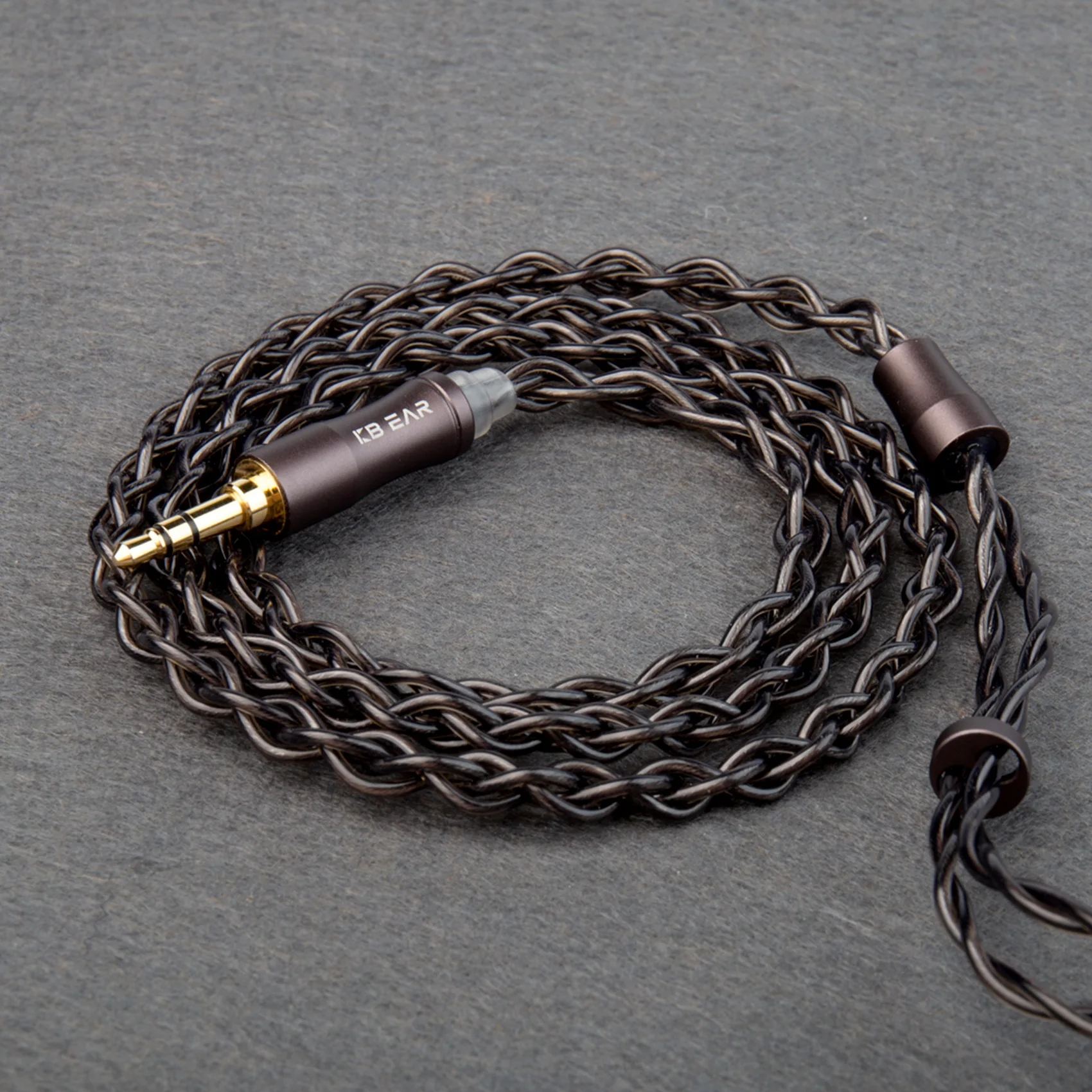 KBEAR Hazy 6N Graphene+Copper-Silver Alloy Mixedly Braided Upgrade Cable Plug Earphone Wire MMCX/2Pin Connector 3.5mm/2.5mm/4.4m