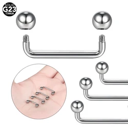 1PC G23 Titanium Surface Barbell Microdermal Piercings Double Balls Hide-in Skin Diver Micro Dermal Anchor Piercing Sex Jewelry