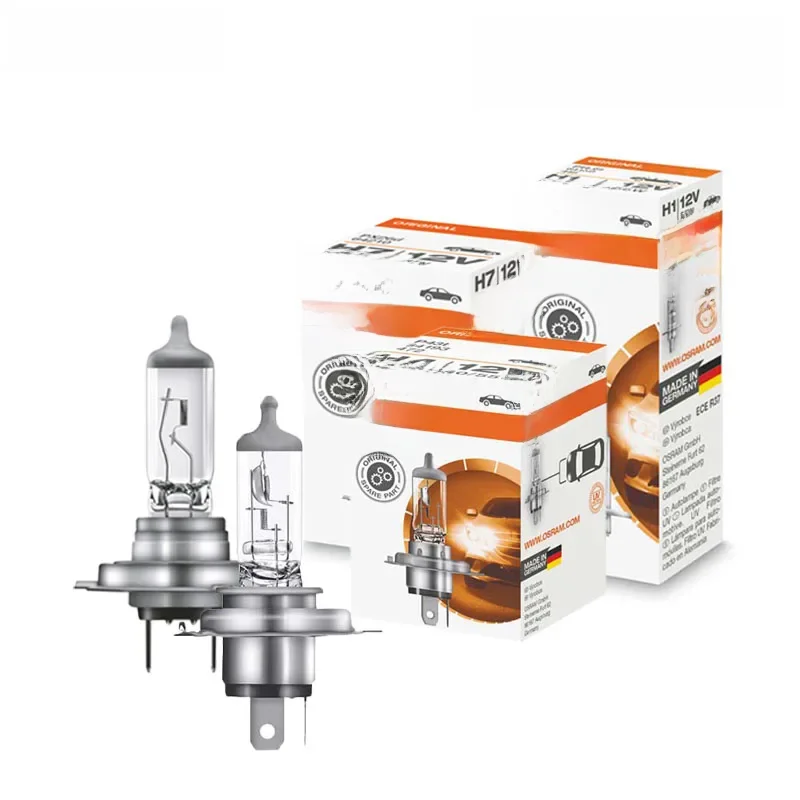 OSRAM H4 H7 H11 12V Halogen Headlight Car Original Lamp 3200K Warm White Standard Authentic Bulb Made in Germany (1pc)