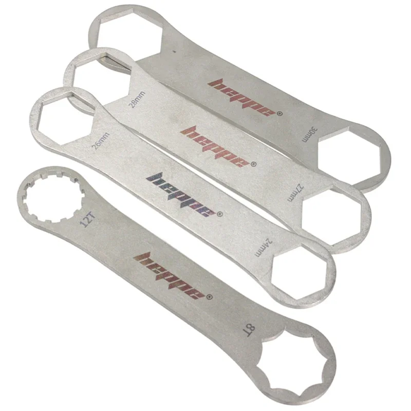 AliExpress heppe HEPPE Bike Fork Shoulder Wrench Bicycle Front Fork Repair Tool Fork Cap Spanner 8-12T/24/26/27/28/30/32mm for XCR XCT XCM ST RST