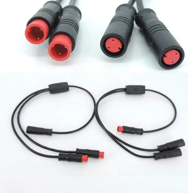 AliExpress UK M8 2Pin Y Splitter E-bike Cable 1 Male to 2 Female / 1 Female to 2 Male Electric Bicycle Plug for Scooter Brake Signal Sensor