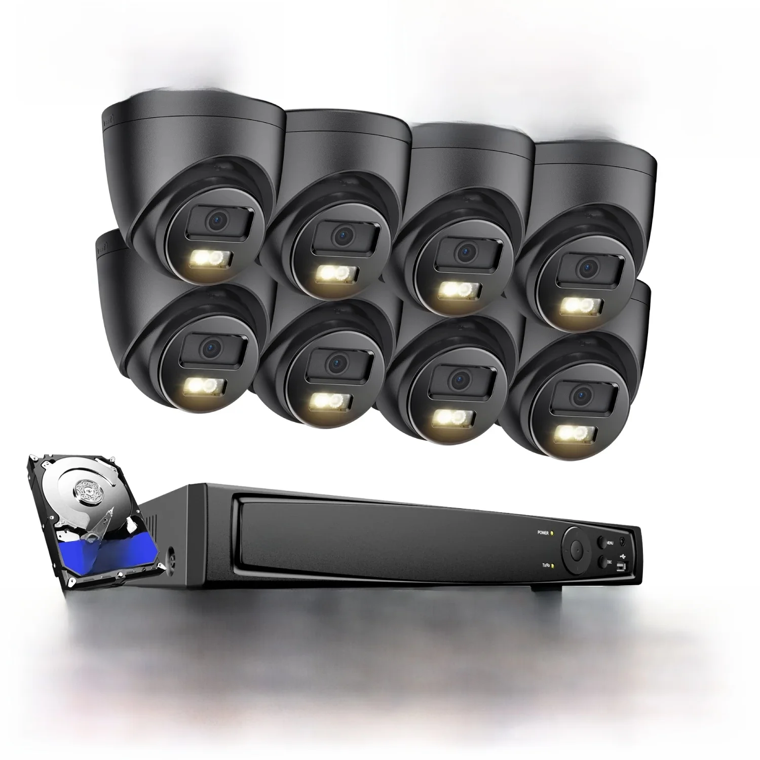 ANNKE 8CH Ultra HD POE Beveiligingscamera's CCTV Kit 8MP NVR Recorder Met 3K Videobewakingssysteem Ingebouwde Microfoon IK08 IP-camera - afbeelding 2
