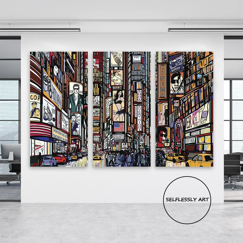 

Abstract New York City Wall Art Prints Street Building Graffiti Canvas Painting Poster Print Pictures For Living Room Home Decor