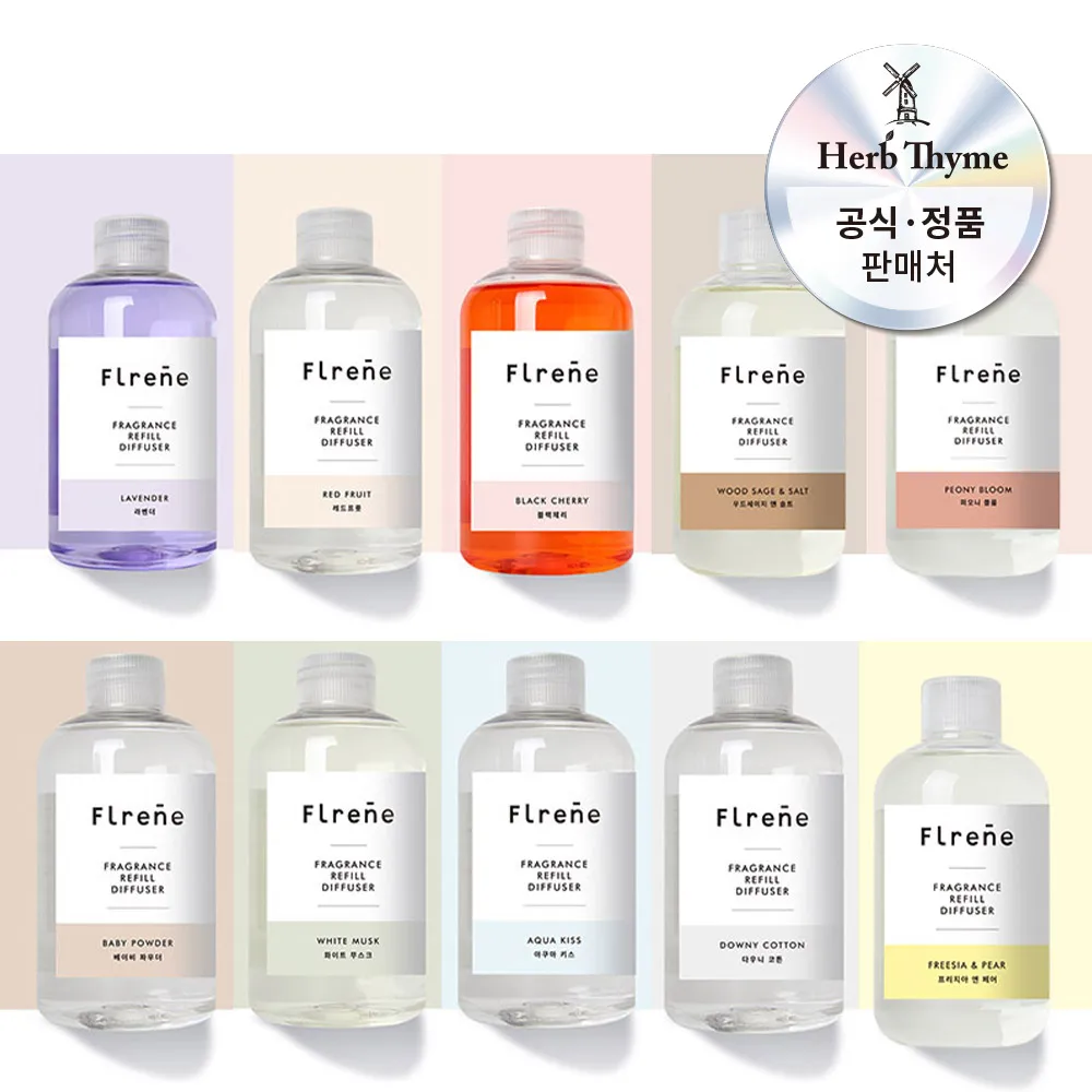 Herb Time Flene-difusor de fragancia recargable de gran capacidad, 200ml, 1 + 1 + 1 [600ml]