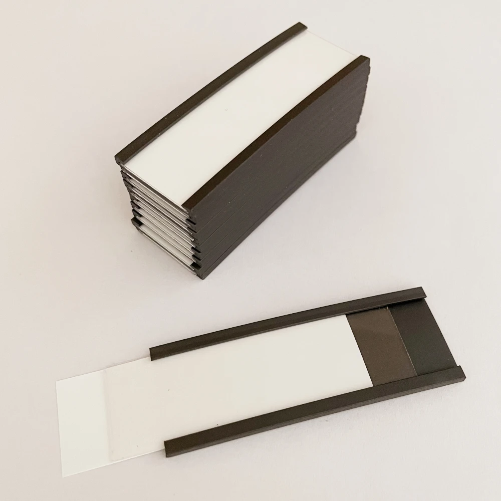 Magnetic Label Holders and Label With Magnets Metal Shelf Label Flexible Magnet Channel C Profile Magnetic Strip Rubber Magnets