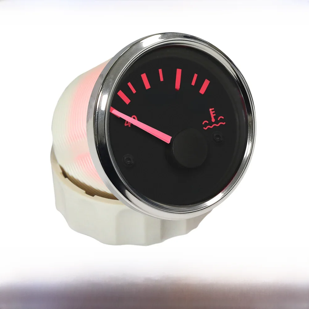 KUS 52mm Car Boat Water Temperature Gauge 40-120℃ 25-120℃ Degree Water Temp Meterwith Yellow/Red Backlight