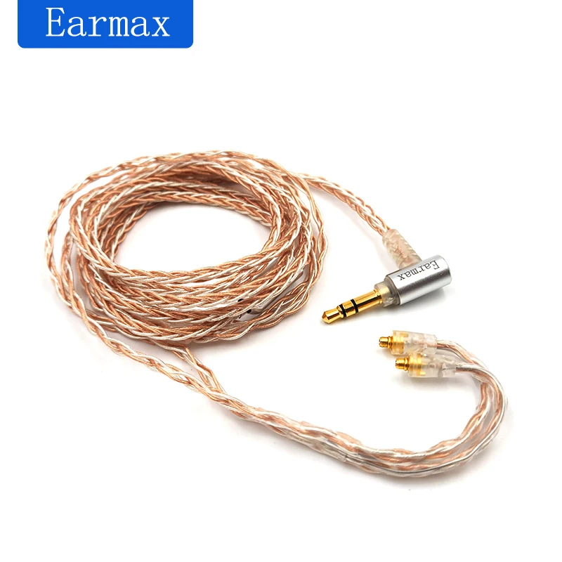 8 Core Silver Plated 2.5/3.5/4.4mm Balanced Cable To MMCX Connector Hifi Upgrade Cable For SE215 SE315 SE535 SE846