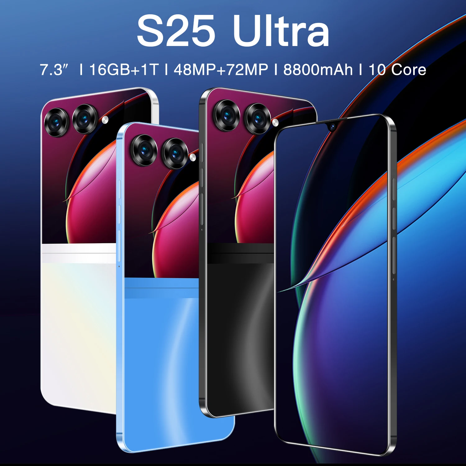 New S25 Ultra Smartphone 7.3'' Full Screen 4G/5G Cell Phone 16TB+1TB 8800mAh Mobile Phones 108MP Global Version Celulares