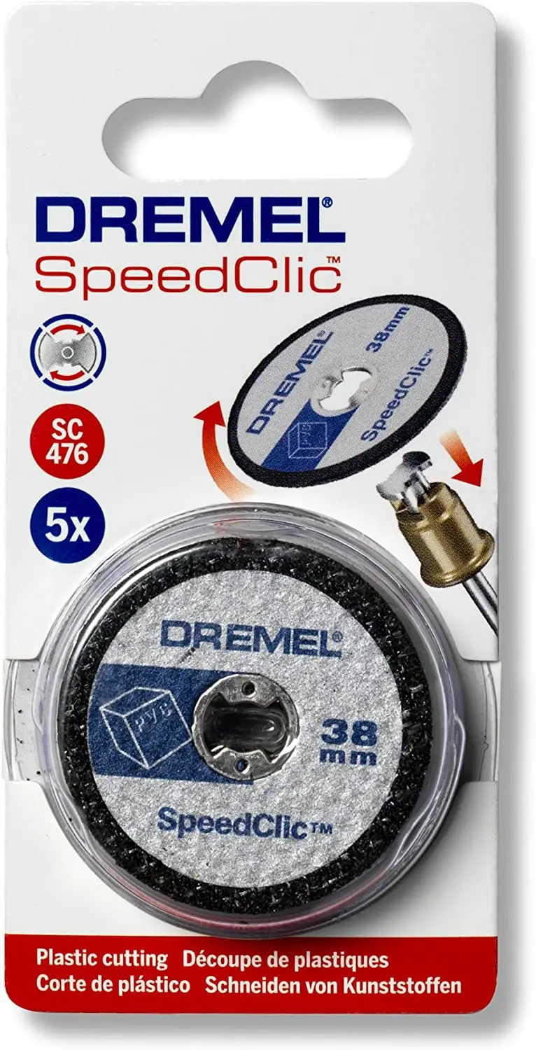 Dremel SC476 SpeedClic Cutting Wheels Multi Pack, Rotary Tool Accessory Kit of 5 Cutting Discs, 38 mm