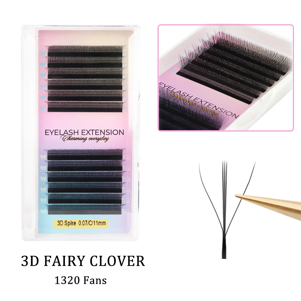 

Premade Volume Fan YY 3D 4D 5D W-Shaped Lash Fairy Automatic Flowering W Lashes Extension Natural Soft Full Dense Mink Eyelashes