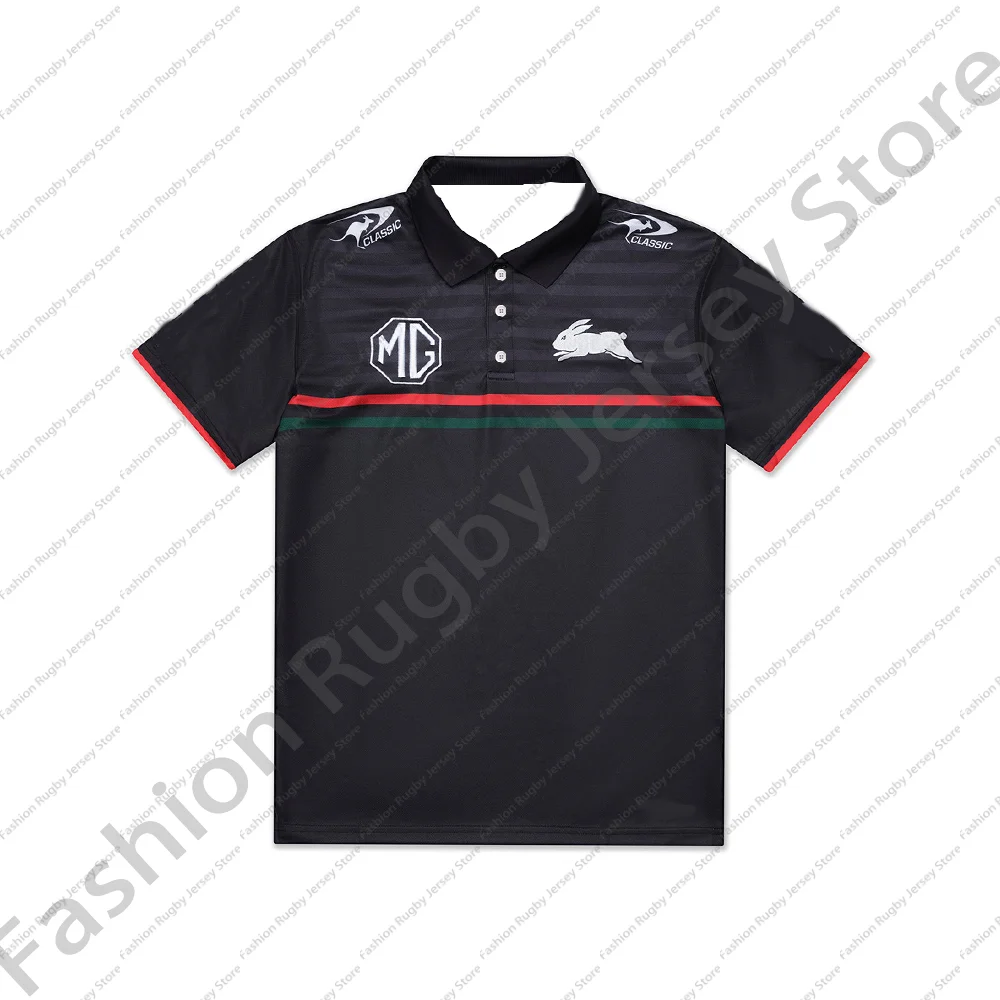 Rugby Jersey Clothes Player Men Kids Children Train Polo T Shirt Team Girls Mens Tee Teenager Home Top South Sydney Rabbitohs