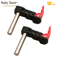 W-new 2 Pack 19mm 20mm Bench Dog Hold Down Clamps Stainless Steel Quick Workbench Holdfast Clamp