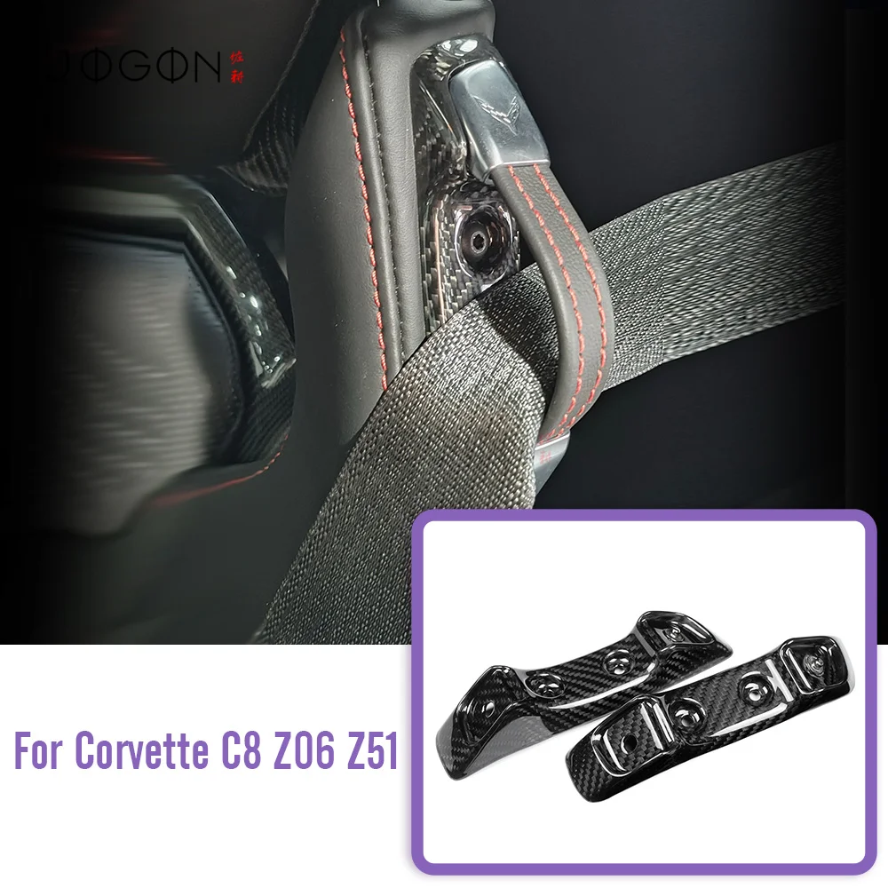 

Сменный чехол с пряжкой сиденья из настоящего углерода для Corvette C8 Stingray HTC GT3 GT2 2020+, аксессуары для интерьера