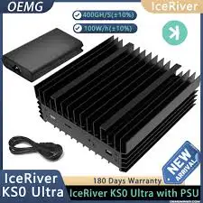 iceriver kas KS0 Ultrar 400GHS 100W Kas Miner with PSU Ka0pro Kas Miner NEW