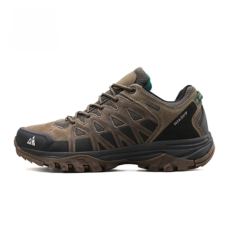 HIKEUP Nieuwe collectie heren wandelschoenen ademend veterschoenen trekking mannelijke demping outdoor klimmen toerisme sneakers voor heren - afbeelding 2